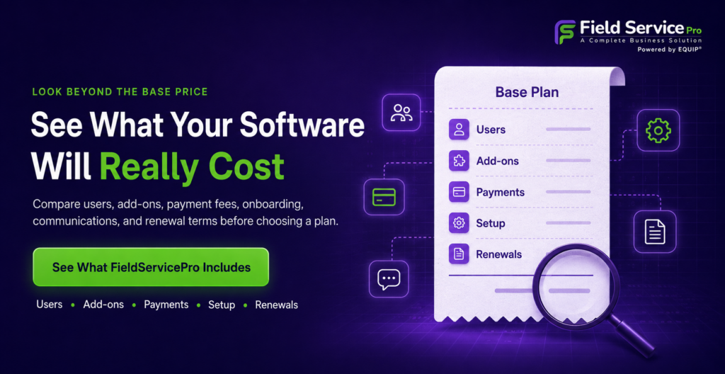 how much field service software cost