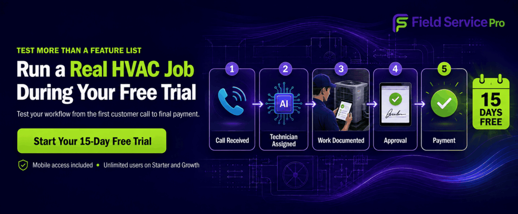 field service software free trial