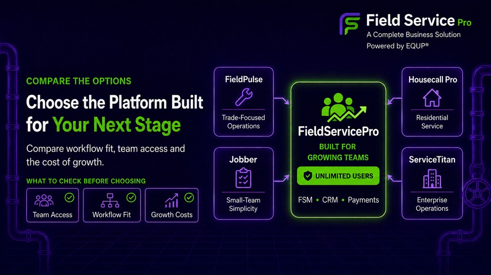 different field service management platforms listed