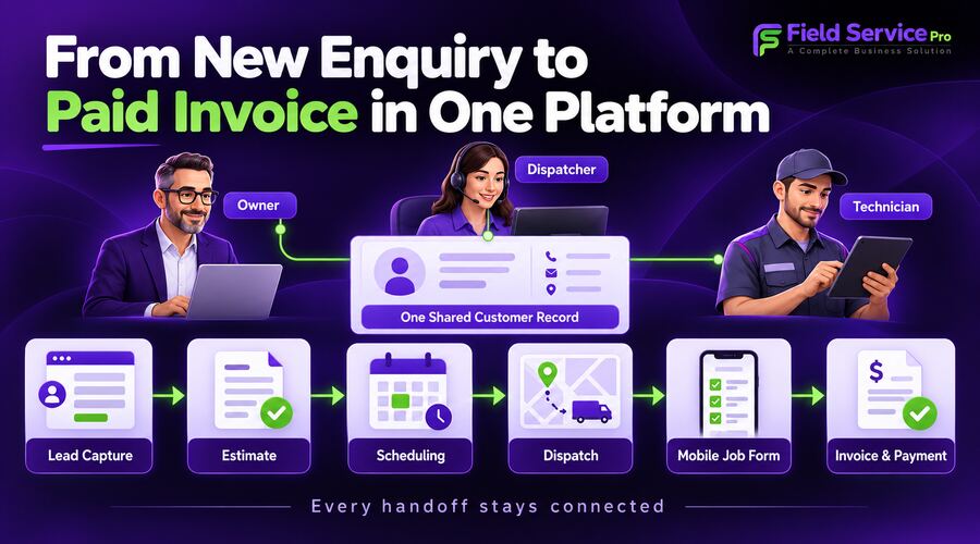 from lead to invoice in one platform